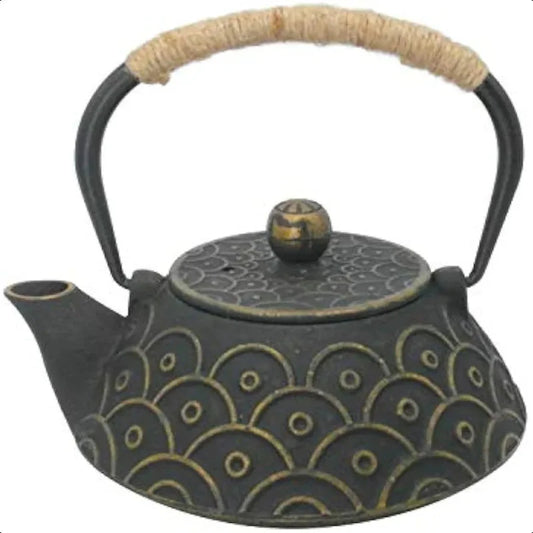Avelena | Gusseisen Teekanne mit Edelstahl-Infuser für losen Tee Kessel