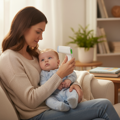 Avelena | Infrarot Digitales Baby- und Erwachsenenthermometer Nicht-Kontakt Stirn- und Ohrtemperaturmesser