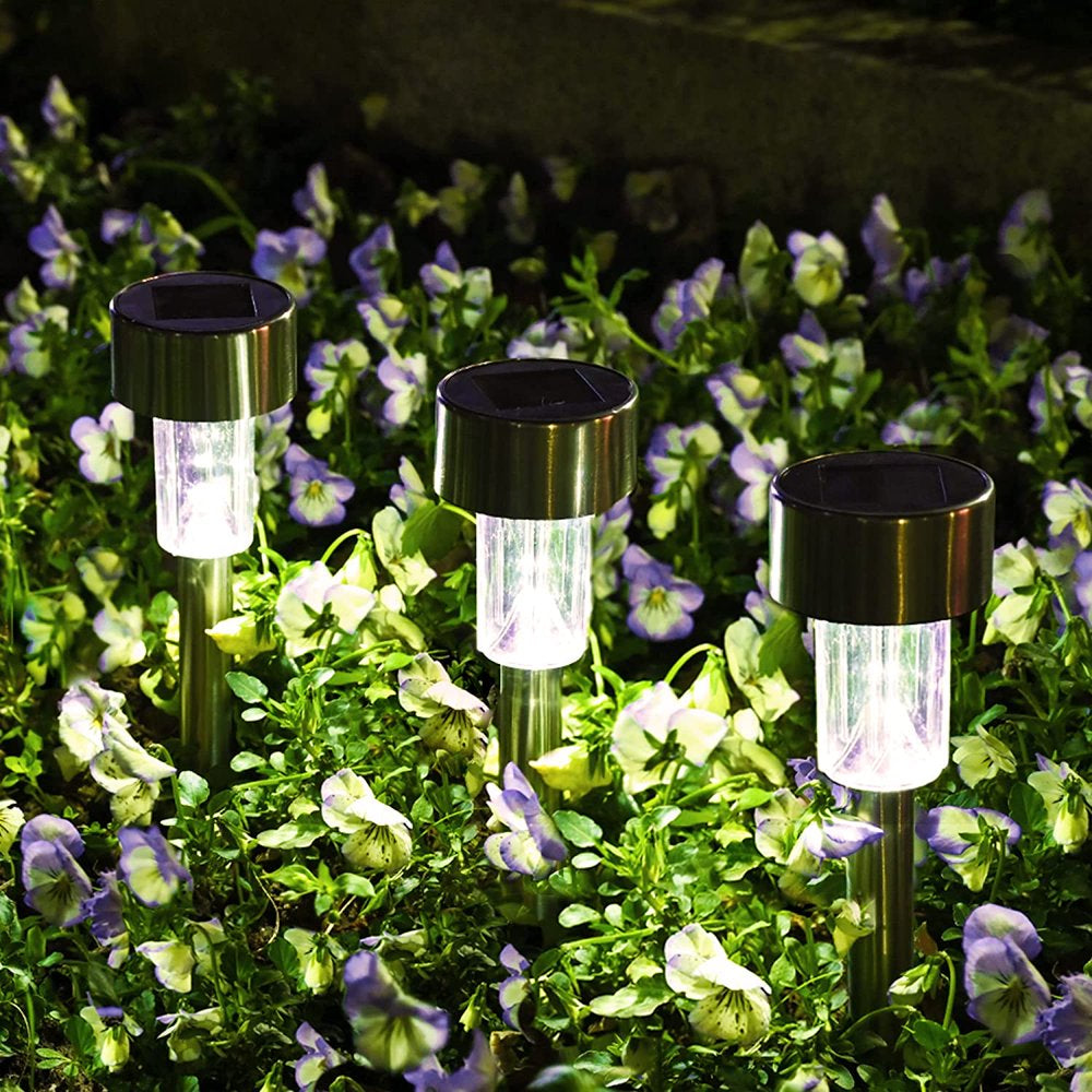 Avelena | Edelstahl Außen-Solarlichter Für Den Gehweg - Wasserdicht, Led Landschaftsbeleuchtung Solarbetriebene Lichter Solar Gartenlichter Für Gehwege Patio Garten
