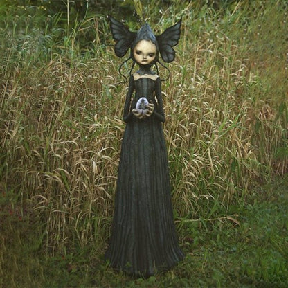 Avelena | DarkWitch Statuen – Dunkle Harz Hexen Statuen für Halloween & Gothic Dekoration
