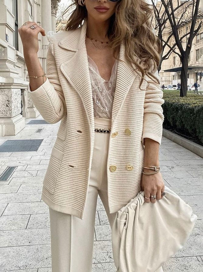 Avelena | Blazer Weste Creme