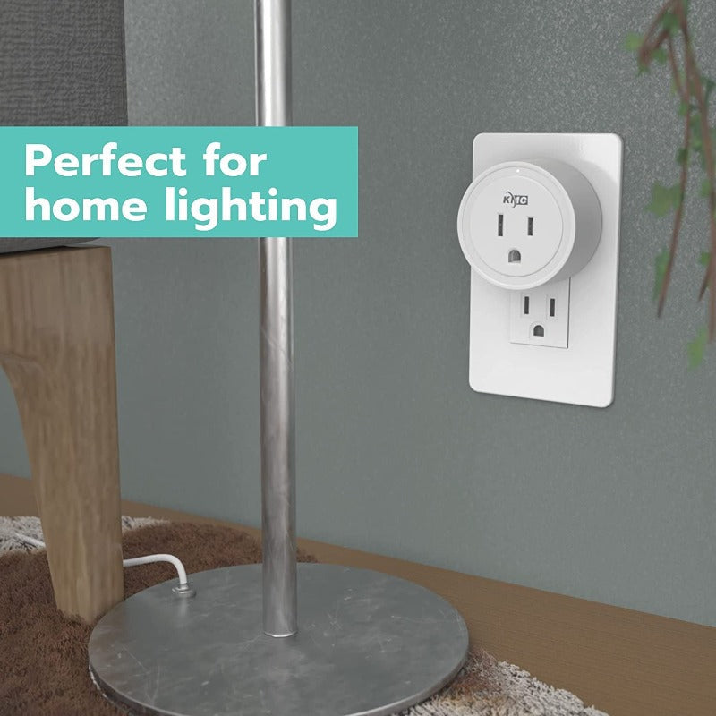 Avelena | 4-Pack Smart Plug Mini Wi-Fi Steckdosen Für Smart Home, Fernsteuerung Von Licht Und Geräten Von Überall, Kein Hub Erforderlich