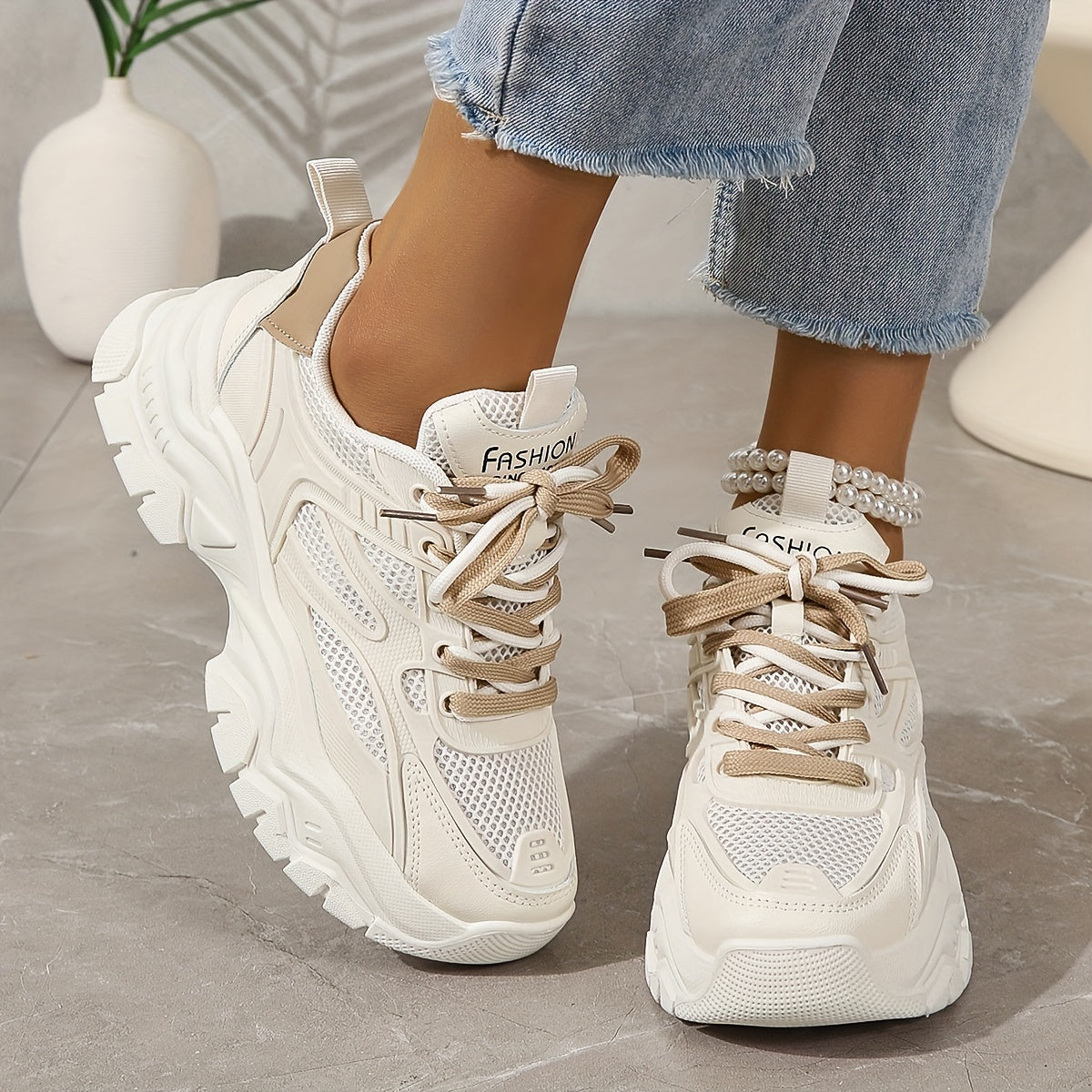 Avelena Mesh-Chunky Sneakers für Damen | Perfekt für Casual Days