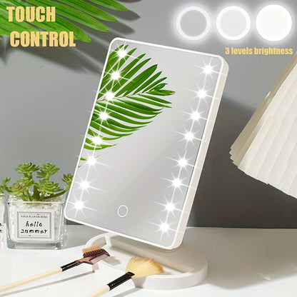 Avelena | Tragbarer Make-Up Spiegel mit Led Beleuchtung