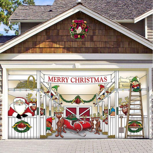 Avelena | Weihnachtsautos Türbanner Ornament
