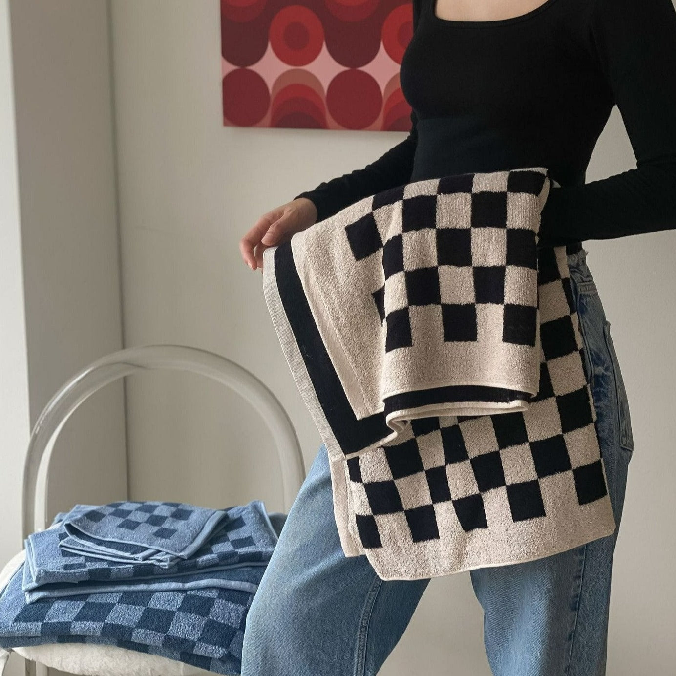 Avelena | Checkerboard Plus Handtuchkollektion