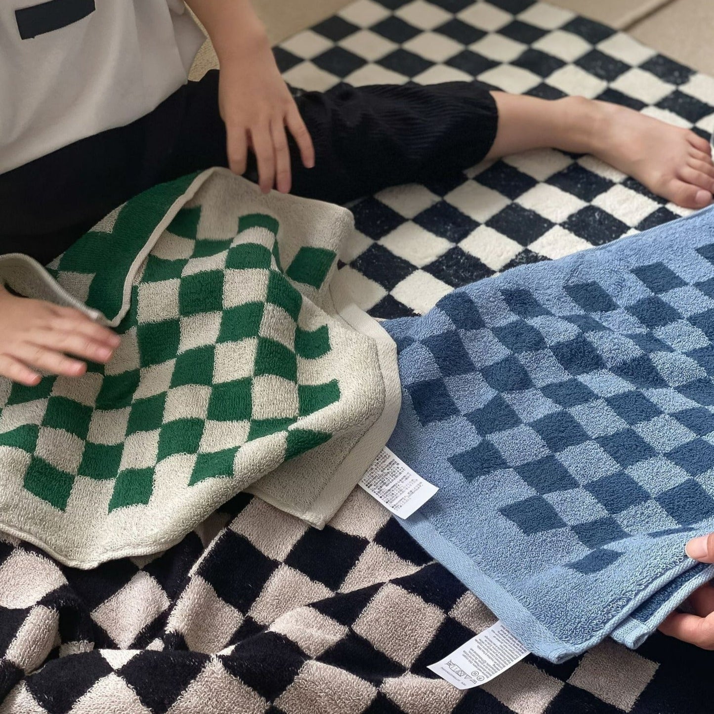 Avelena | Checkerboard Plus Handtuchkollektion