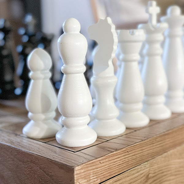 Avelena | Schachbrett mit Schubladen - mit Schachfiguren