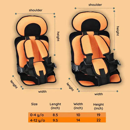 Avelena | Travel Car Seat Portable Toddler Booster Safety Compact Harness Foldable