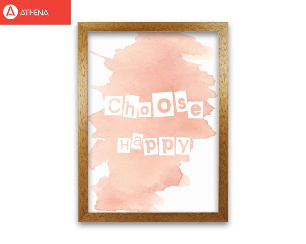 Avelena | Wähle Happy Peach Aquarell Moderne Druck