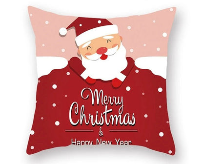 Avelena | Weihnachtskissenbezug – Festliches Santa- und Elchdesign für Weihnachtsdekoration & Perfektes Neujahrsgeschenk