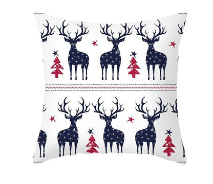 Avelena | Weihnachtskissenbezug – Festliches Santa- und Elchdesign für Weihnachtsdekoration & Perfektes Neujahrsgeschenk