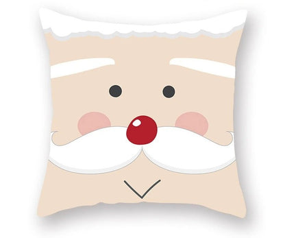 Avelena | Weihnachtskissenbezug – Festliches Santa- und Elchdesign für Weihnachtsdekoration & Perfektes Neujahrsgeschenk