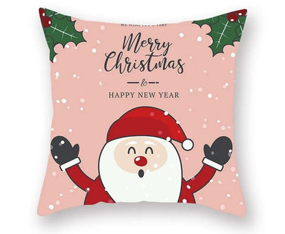 Avelena | Weihnachtskissenbezug – Festliches Santa- und Elchdesign für Weihnachtsdekoration & Perfektes Neujahrsgeschenk