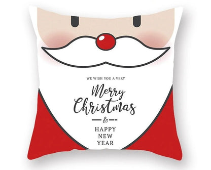 Avelena | Weihnachtskissenbezug – Festliches Santa- und Elchdesign für Weihnachtsdekoration & Perfektes Neujahrsgeschenk