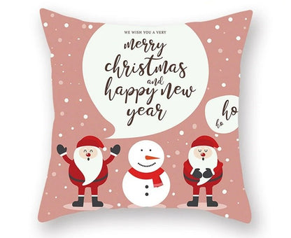 Avelena | Weihnachtskissenbezug – Festliches Santa- und Elchdesign für Weihnachtsdekoration & Perfektes Neujahrsgeschenk