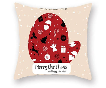 Avelena | Weihnachtskissenbezug – Festliches Santa- und Elchdesign für Weihnachtsdekoration & Perfektes Neujahrsgeschenk