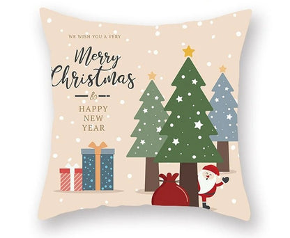 Avelena | Weihnachtskissenbezug – Festliches Santa- und Elchdesign für Weihnachtsdekoration & Perfektes Neujahrsgeschenk