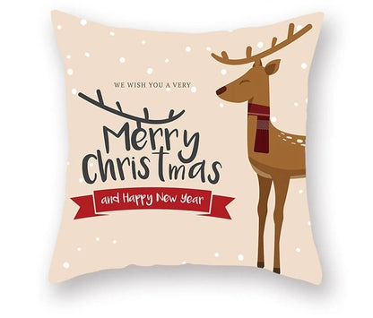 Avelena | Weihnachtskissenbezug – Festliches Santa- und Elchdesign für Weihnachtsdekoration & Perfektes Neujahrsgeschenk