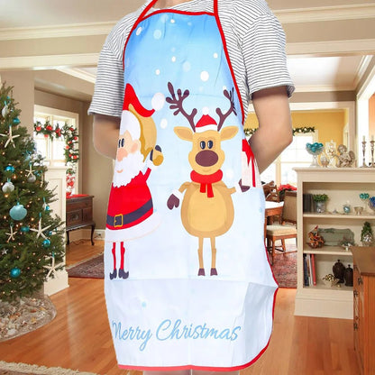 Avelena | Weihnachtsniedliches Kochschürze - Set von 6 - Heimküche Kochen Backen Öl-beständige Schürze