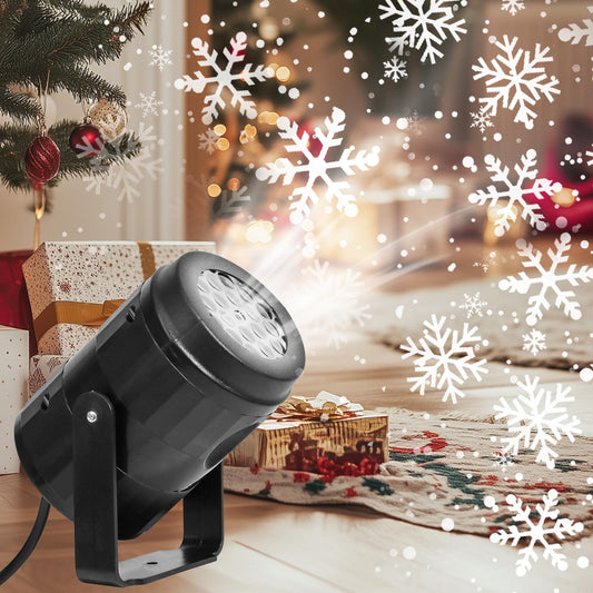 Avelena | Weihnachts-LED-Schneelichtprojektoren – Rotierende Weihnachtslichter für magische Partys und Gartendekoration
