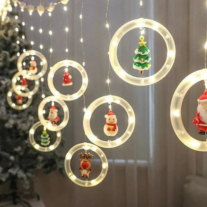 Avelena | Weihnachtslichter LED Urlaubslichter - LED Lichter Feen Vorhang Lichterkette