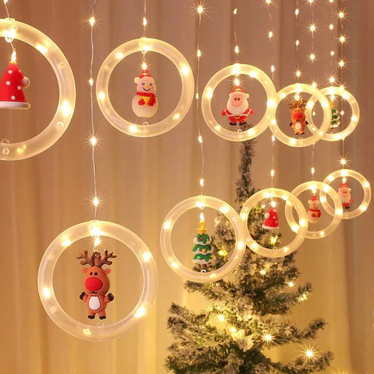 Avelena | Weihnachtslichter LED Urlaubslichter - LED Lichter Feen Vorhang Lichterkette