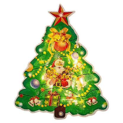 Avelena | Weihnachtsfensterhängelichter - Batteriebetriebene erleuchtete Weihnachtsdekorationen
