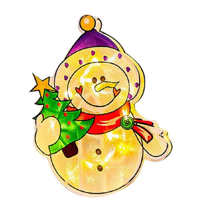 Avelena | Weihnachtsfensterhängelichter - Batteriebetriebene erleuchtete Weihnachtsdekorationen
