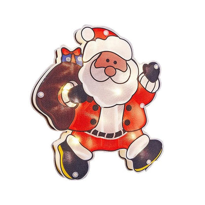 Avelena | Weihnachtsfensterhängelichter - Batteriebetriebene erleuchtete Weihnachtsdekorationen