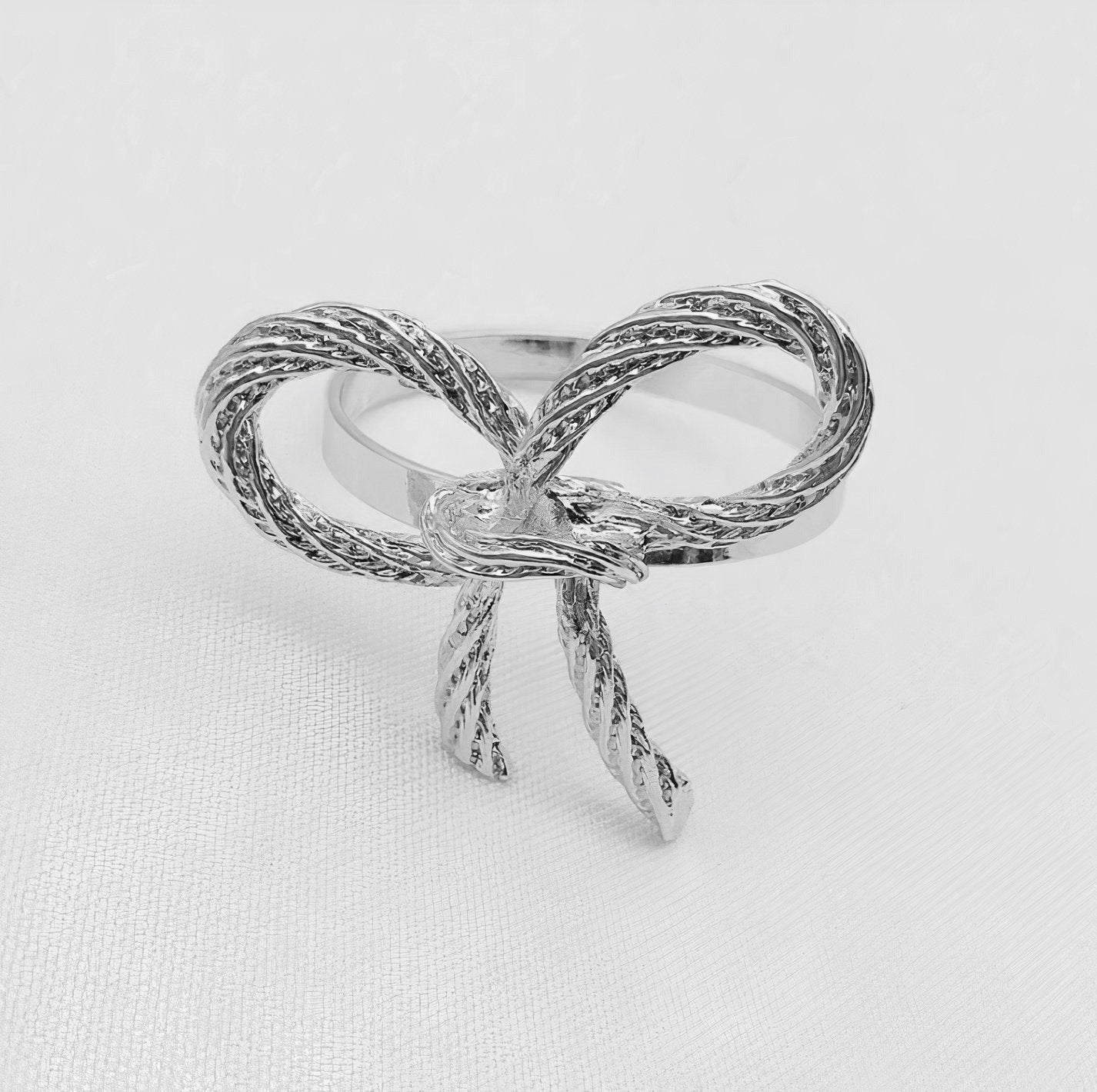 Avelena | Bow Serviettenring Set von 6 für die Wohnkultur