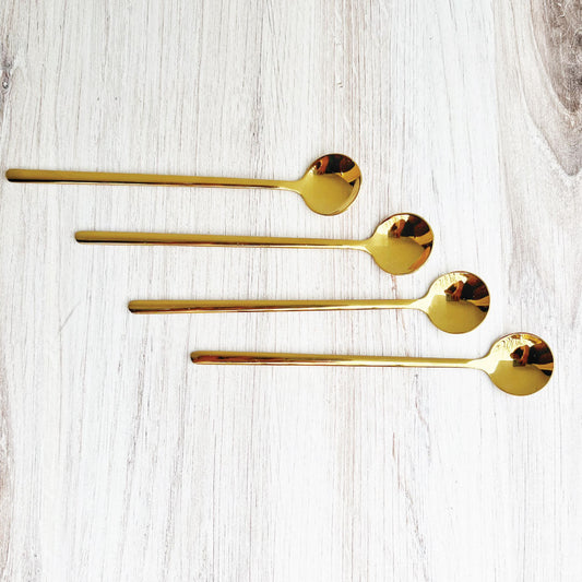 Avelena | Trendy Espresso- & Dessertlöffelset mit 4 Stück
