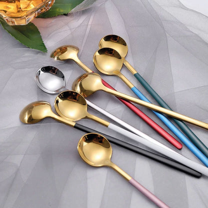 Avelena | Trendy Espresso- & Dessertlöffelset mit 4 Stück