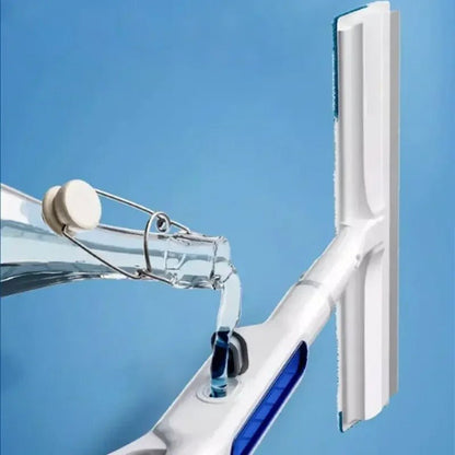 Avelena | CleanView 3-in-1 Fenstergummi – Integrierter Sprühmechanismus, Mikrofasertuch-Reinigung und streifenfreier Glanz