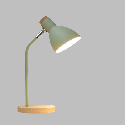 Avelena | Holztischlampe – Kreative skandinavische Schreibtischlampe aus Holz und Metall