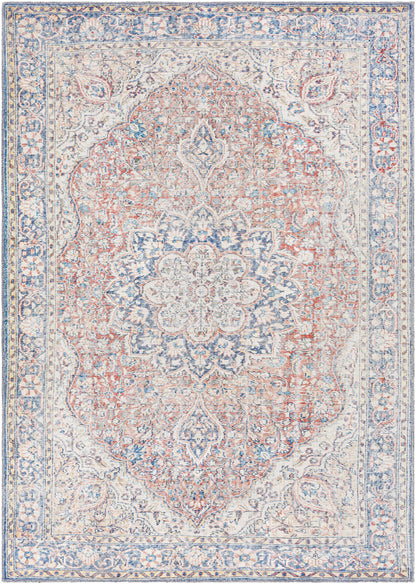 Avelena | Gebrauchte Rote und Blaue Waschbare Teppich