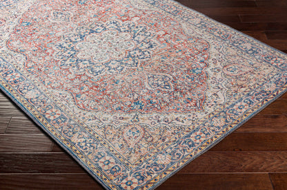 Avelena | Gebrauchte Rote und Blaue Waschbare Teppich