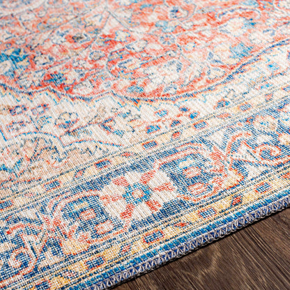 Avelena | Gebrauchte Rote und Blaue Waschbare Teppich