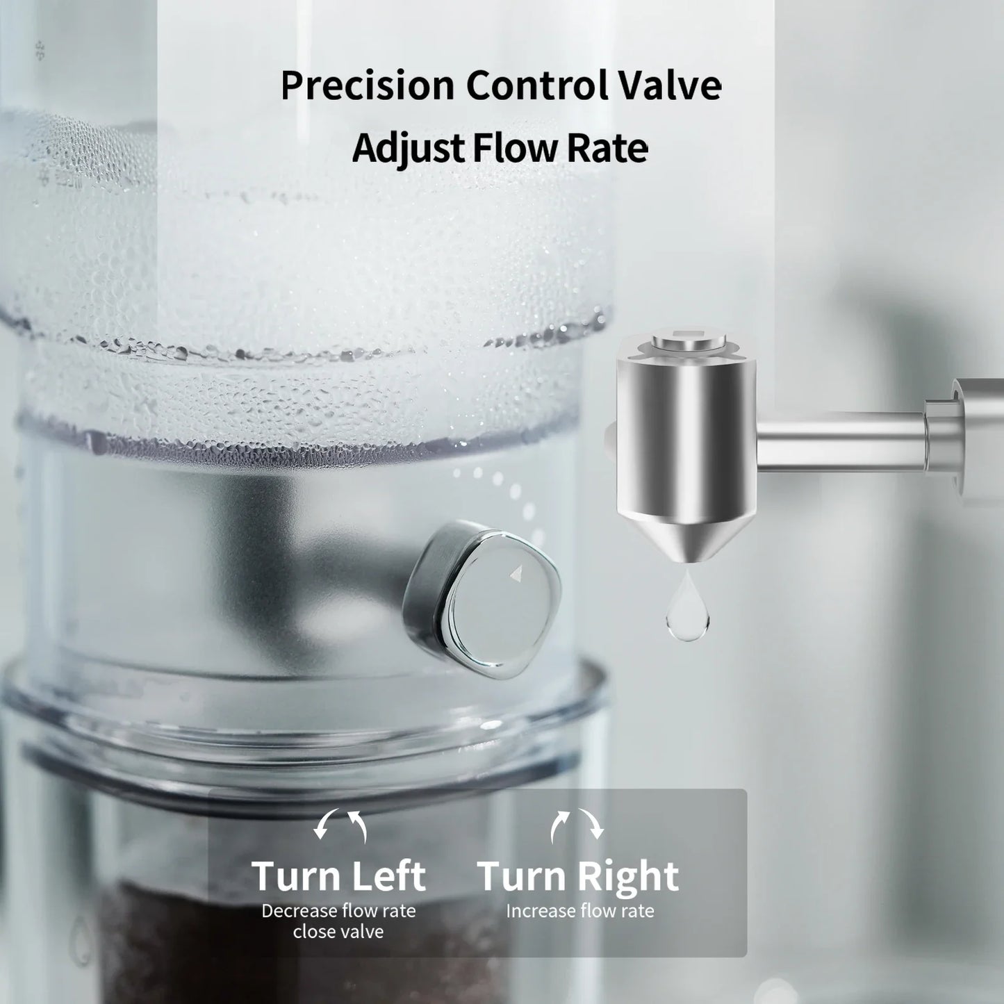 Avelena | Cold Brew Coffee Maker Edelstahlfilter Wasserfluss Tropfer