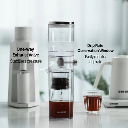 Avelena | Cold Brew Coffee Maker Edelstahlfilter Wasserfluss Tropfer