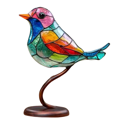Avelena | ColorBirds - Bunte Vögel auf Zweig Dekorative Skulptur