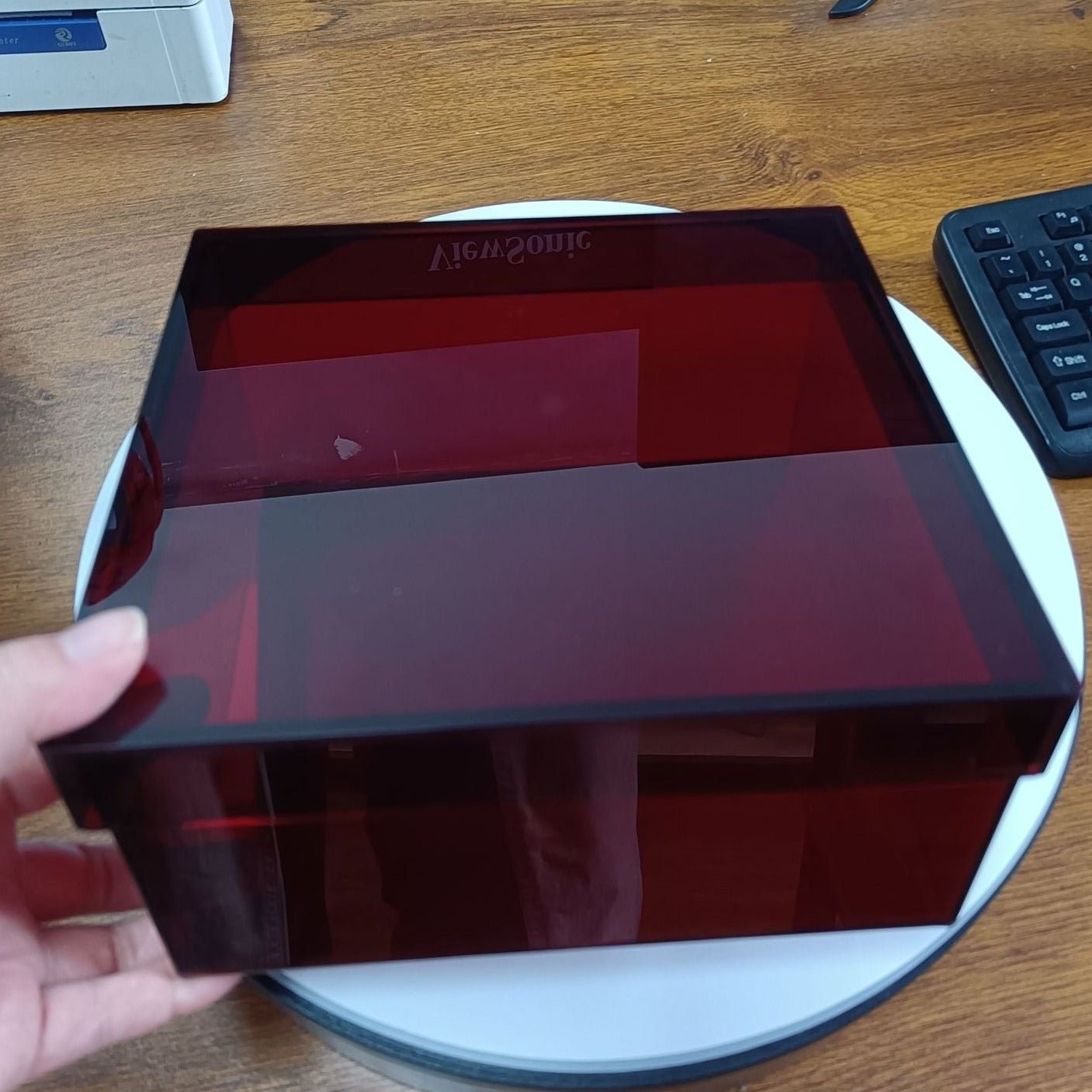 Avelena | Bunte Acryl Aufbewahrungsorganisatorbox Mit Deckel