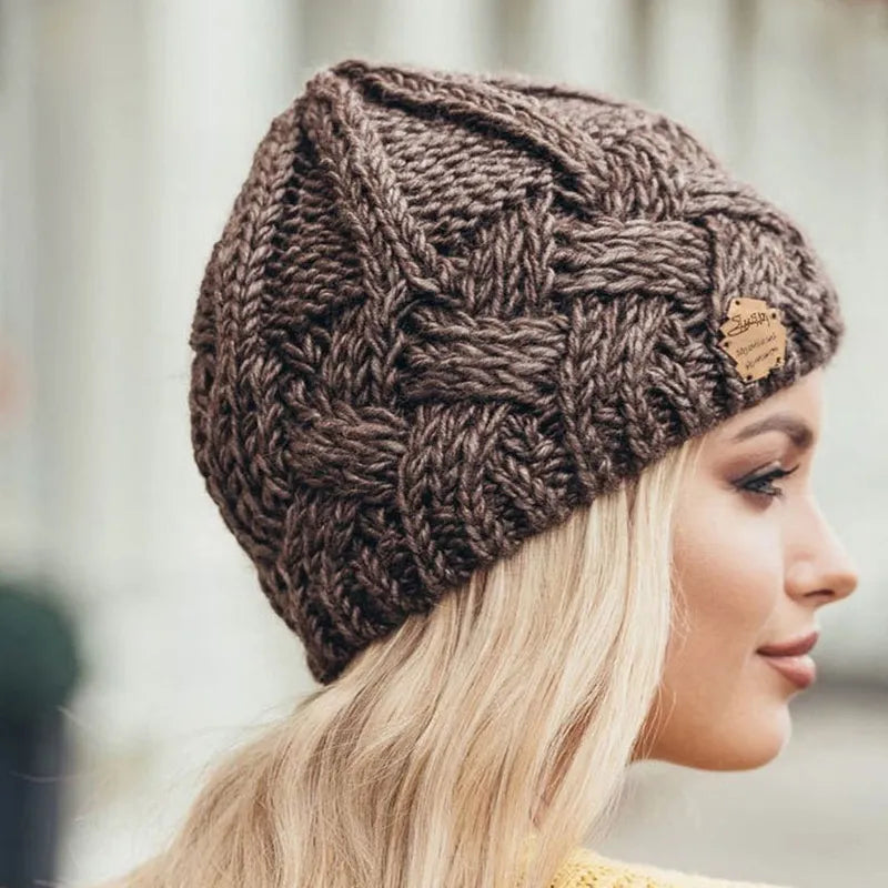 Avelena | Bequeme Strickmütze – Weicher Wollmix Winterbeanie