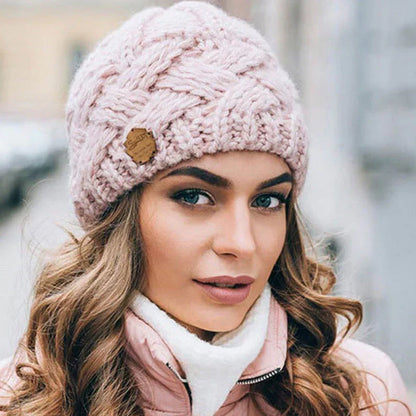 Avelena | Bequeme Strickmütze – Weicher Wollmix Winterbeanie