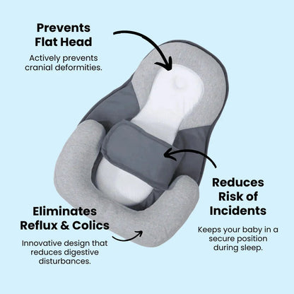 Avelena | COZYCURVE KISSEN – Ergonomisches Babykissen mit 15° Neigung