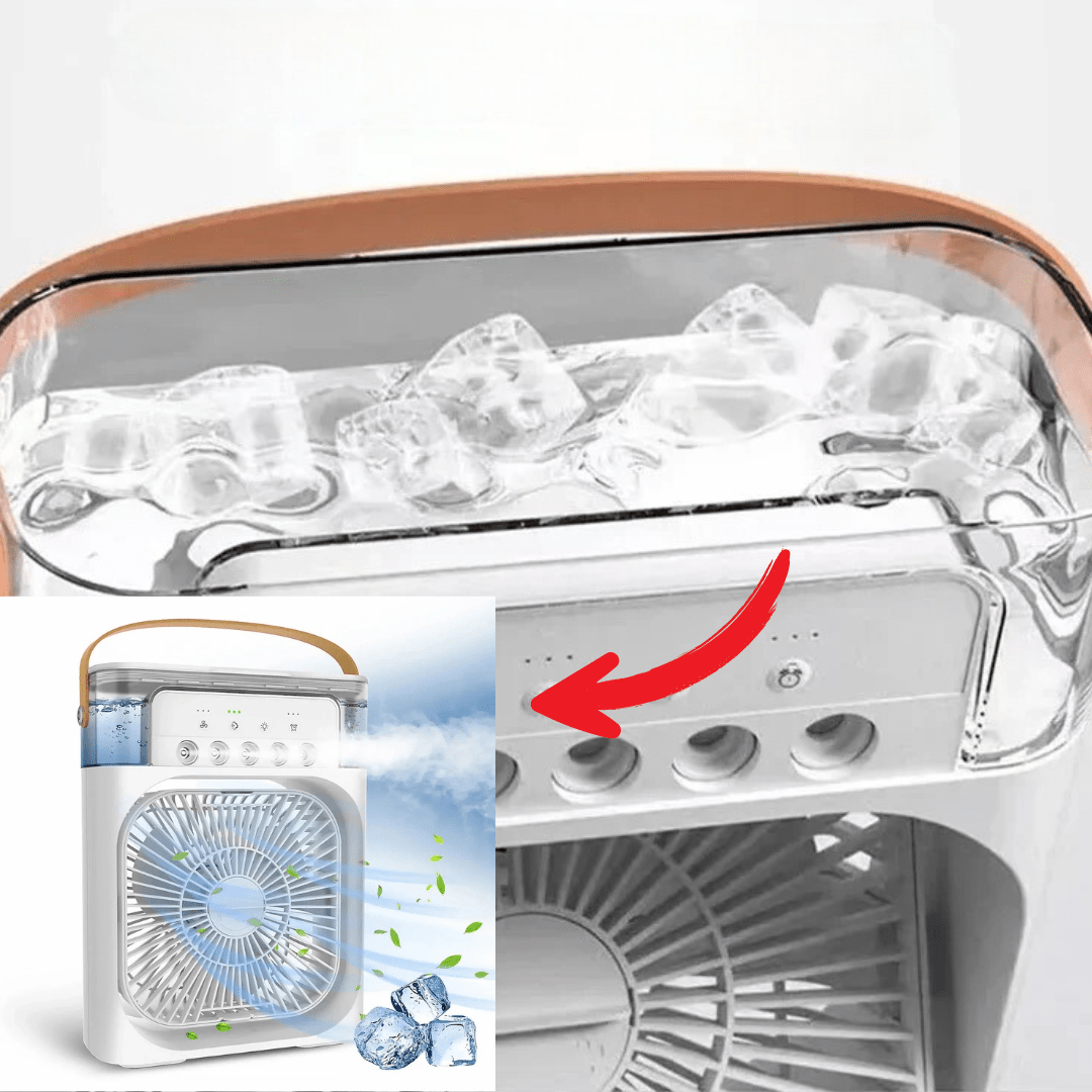 Avelena | ChillCube Kompakt – Desktop Verdunstungs-Mini-Kühler für persönliche Linderung