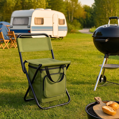 Avelena | Coolcamp Stuhl – Klappbarer Gartenstuhl mit integrierter Kühlbox und Stauraum