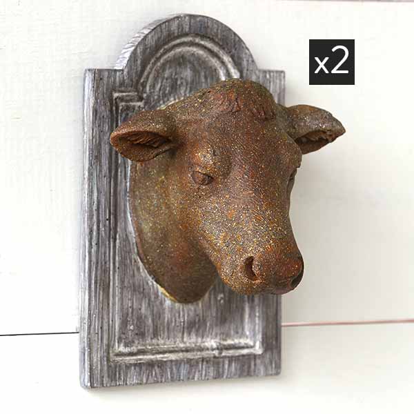 Avelena | Petite Cow Head Plaque Set mit 2