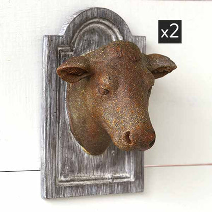 Avelena | Petite Cow Head Plaque Set mit 2