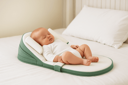Avelena | CozyCradle Kissen – Seitenlagerungsstütze mit Anti-Reflux-Neigung für Neugeborene